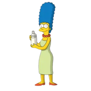 Marge Holding Ziaja, Cartoon, Marge_Simpson, normal, US, CA