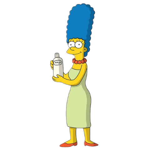 Marge Holding Ziaja, Cartoon, Marge_Simpson, normal, US, CA