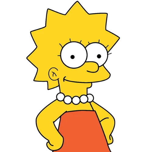 Hands On Hips, Cartoon, The_Simpsons, Lisa_Simpson, easy, famous