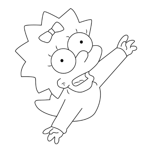 Reaching Arm Up, Cartoon, The_Simpsons, noname_character, easy, US