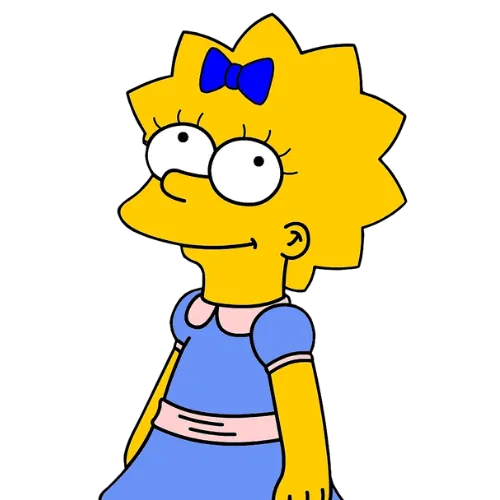Blue Short Dress, Cartoon, The_Simpsons, Lisa_Simpson, easy, famous