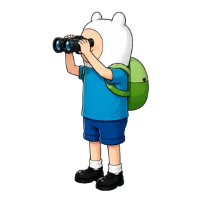 Binocular Finn, Cartoon, Adventure_Time, Finn, normal, famous