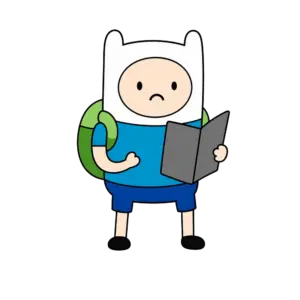 Book Holding Finn, Cartoon, Adventure_Time, Finn, easy, famous