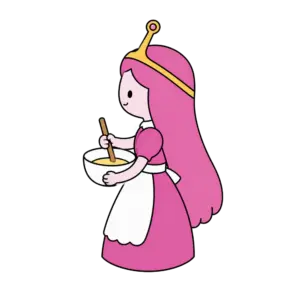 Cake Holding Princess, Cartoon, animation, princess, easy, famous