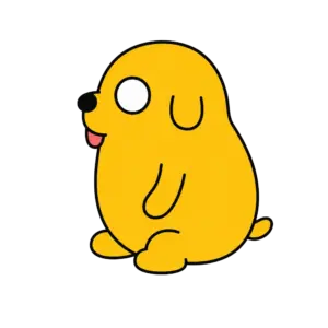 Chubby Seated Jake, Cartoon