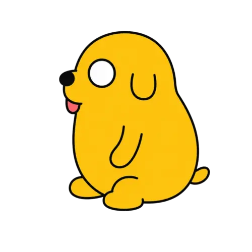 Chubby Seated Jake, Cartoon