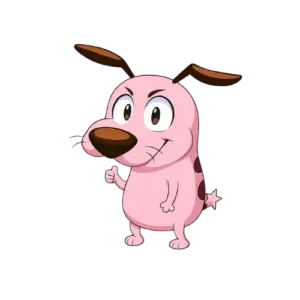 Courage Dog Stand, Cartoon, Courage_the_Cowardly_Dog, courage, easy, famous