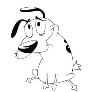 Courage Dog Question, Cartoon, Courage_the_Cowardly_Dog, Courage, easy, famous