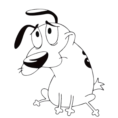 Courage Dog Question, Cartoon, Courage_the_Cowardly_Dog, Courage, easy, famous