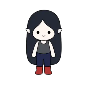 Dark Dress Marceline, Cartoon