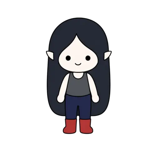 Dark Dress Marceline, Cartoon