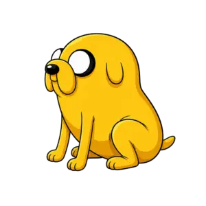 Droopy Sitting Jake, Cartoon, Adventure_Time, Jake, easy, famous