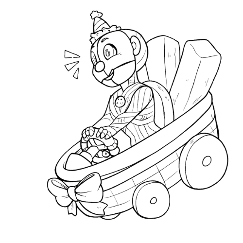 Ennard Robot, Cartoon, character, unknown_character, normal, VN