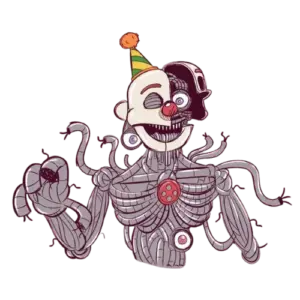 Ennard Raise Hand, Cartoon, cyborg_clown, hard, US, IT