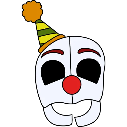 Ennard Baby, Cartoon, clown_mask, easy, US, IT
