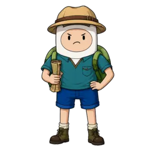 Explorer Finn, Cartoon, Adventure_Time, Finn, easy, famous