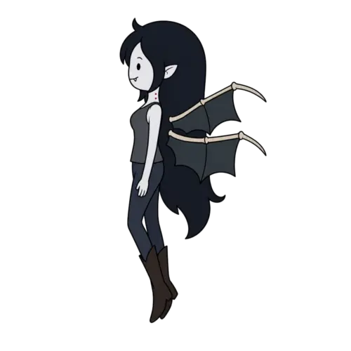 Flying Bat Marceline, Cartoon, Adventure_Time, Marceline, easy, famous