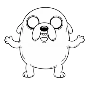 Furry Warrior Jake, Cartoon, adventure_time, jake, easy, famous