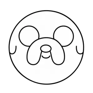 Giant Jake Face, Cartoon, Adventure_Time, Jake, easy, famous