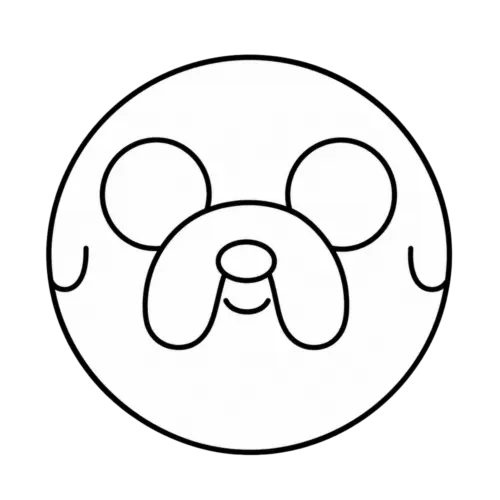 Giant Jake Face, Cartoon, Adventure_Time, Jake, easy, famous
