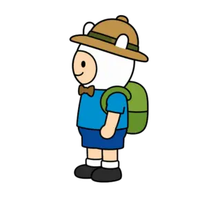 Hiking Finn, Cartoon