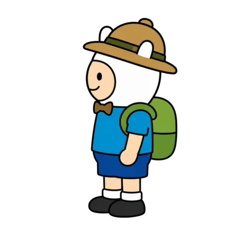 Hiking Finn, Cartoon