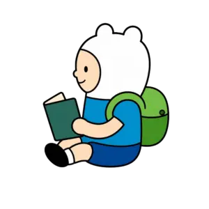 Kneeling Finn, Cartoon