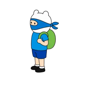 Masked Finn, Cartoon, Adventure_Time, Finn, easy, famous