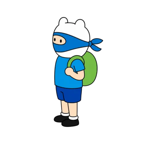 Masked Finn, Cartoon, Adventure_Time, Finn, easy, famous
