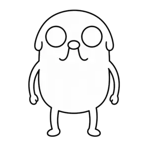 Melting Standing Jake, Cartoon, adventure_time, jake, easy, famous