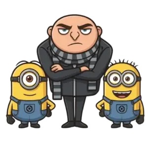 Cool Minions, Cartoon, Despicable_Me, Minions_and_Gru, easy, famous