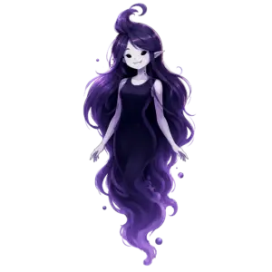 Purple Spirit Marceline, Cartoon, Adventure_Time, Marceline, normal, famous