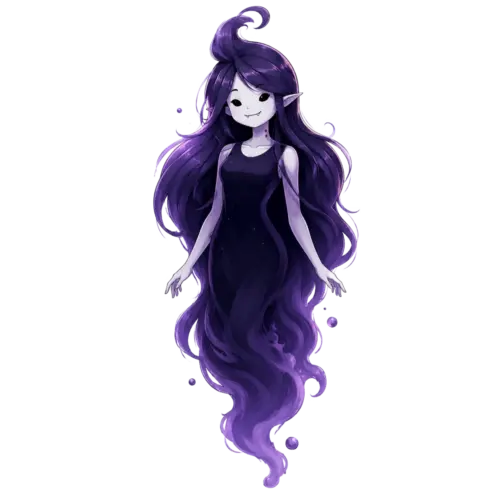 Purple Spirit Marceline, Cartoon, Adventure_Time, Marceline, normal, famous