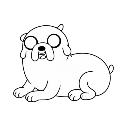 Resting Puppy Jake, Cartoon, adventure_time, jake, easy, famous