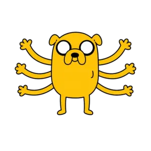 Six Armed Jake, Cartoon, adventure_time, jake, easy, famous