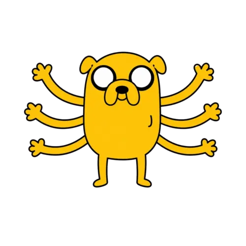 Six Armed Jake, Cartoon, adventure_time, jake, easy, famous