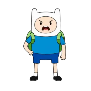 Smiling Standing Finn, Cartoon, Adventure_Time, Finn, easy, famous
