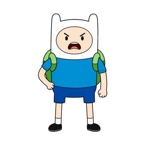 Smiling Standing Finn, Cartoon, Adventure_Time, Finn, easy, famous