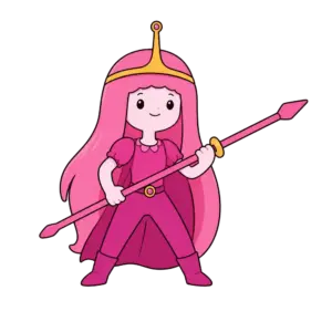 Spear Warrior Princess, Cartoon, adventure_time, princess_bubblegum, easy, famous