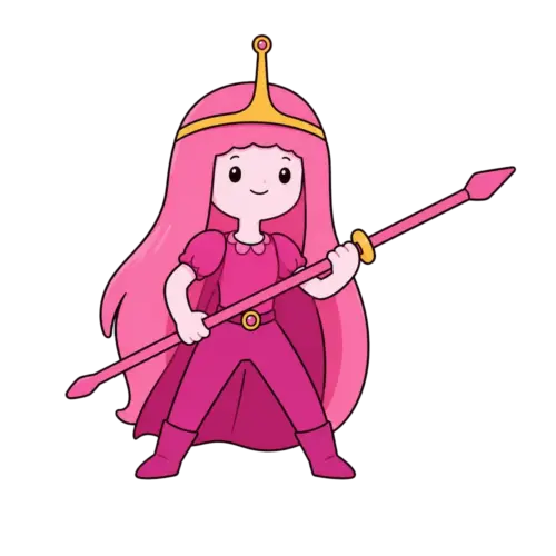 Spear Warrior Princess, Cartoon, adventure_time, princess_bubblegum, easy, famous