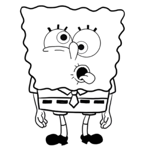 SpongeBob Cream, Cartoon, SpongeBob_SquarePants, SpongeBob, easy, famous