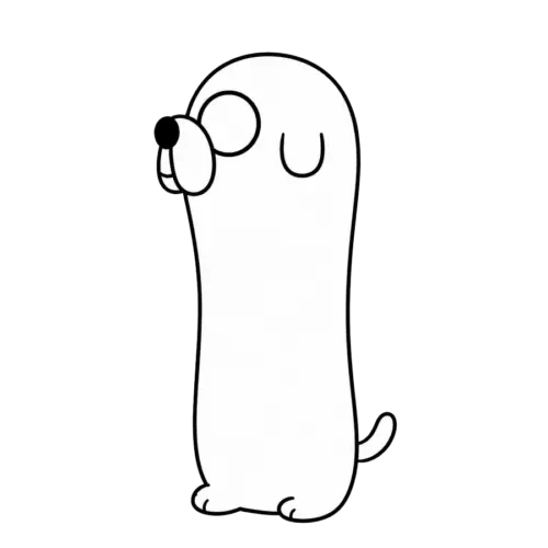 Tall Stretch Jake, Cartoon, Adventure_Time, Jake, easy, famous