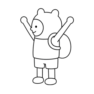 Handstand Finn, Cartoon