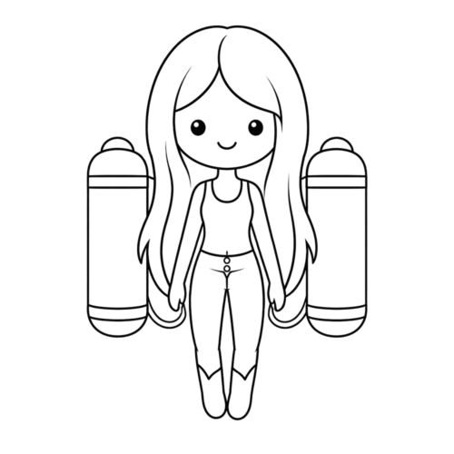 Jetpack Marceline, Cartoon, chibi_diver, easy, VN, JP