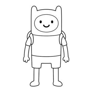 Simple Finn Pose, Cartoon, Adventure_Time, Finn, easy, famous