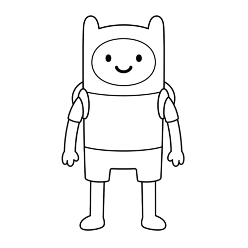 Simple Finn Pose, Cartoon, Adventure_Time, Finn, easy, famous