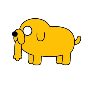 Walking Dog Jake, Cartoon, Adventure_Time, Jake, easy, famous