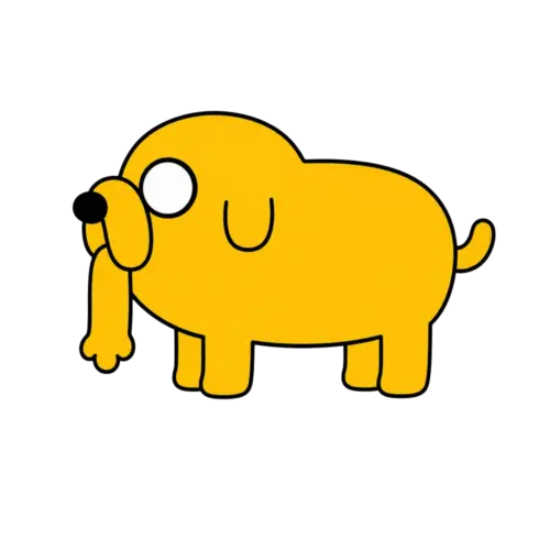 Walking Dog Jake, Cartoon, Adventure_Time, Jake, easy, famous