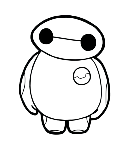 Baymax, Cartoon, disney, Big_Hero_6, easy
