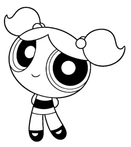 Cartoon temp 25, Cartoon, cartoon, The_Powerpuff_Girls, Bubbles, easy